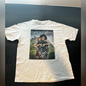 White Edward Scissorhands Graphic T-Shirt size L